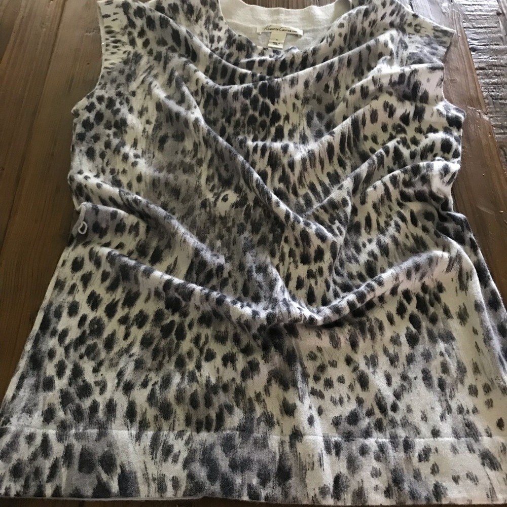 KENNETH COLE New York Animal print sleeveless top